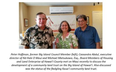 Nā Hale O Maui Mentors Land Trusts on Hawai’i Island and Kaua’i